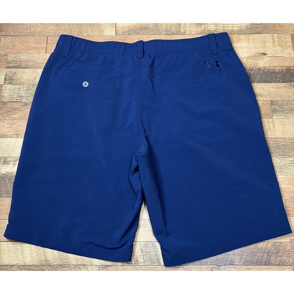 Under Armour Golf Shorts Men’s 38 Heat Gear Blue - Picture 5 of 6